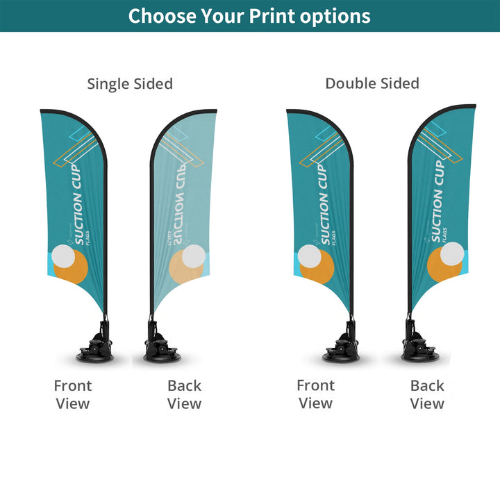Custom Blade Suction Cup Flags
