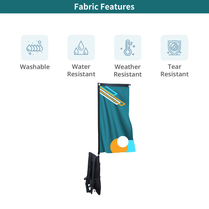 Custom Rectangle Backpack Flags