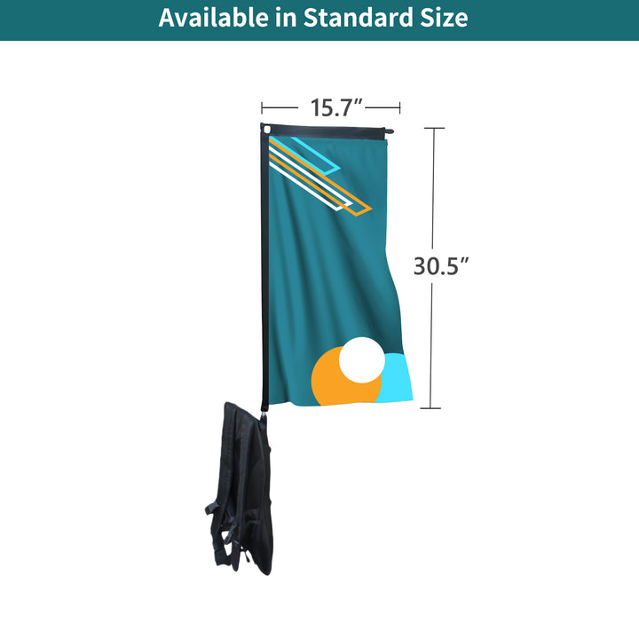 Custom Rectangle Backpack Flags