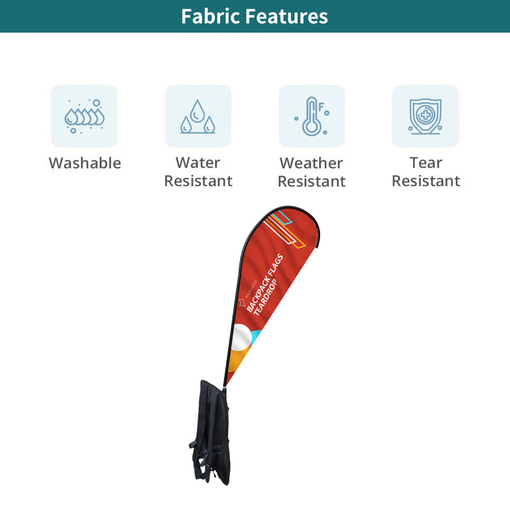 Custom Teardrop Backpack Flags