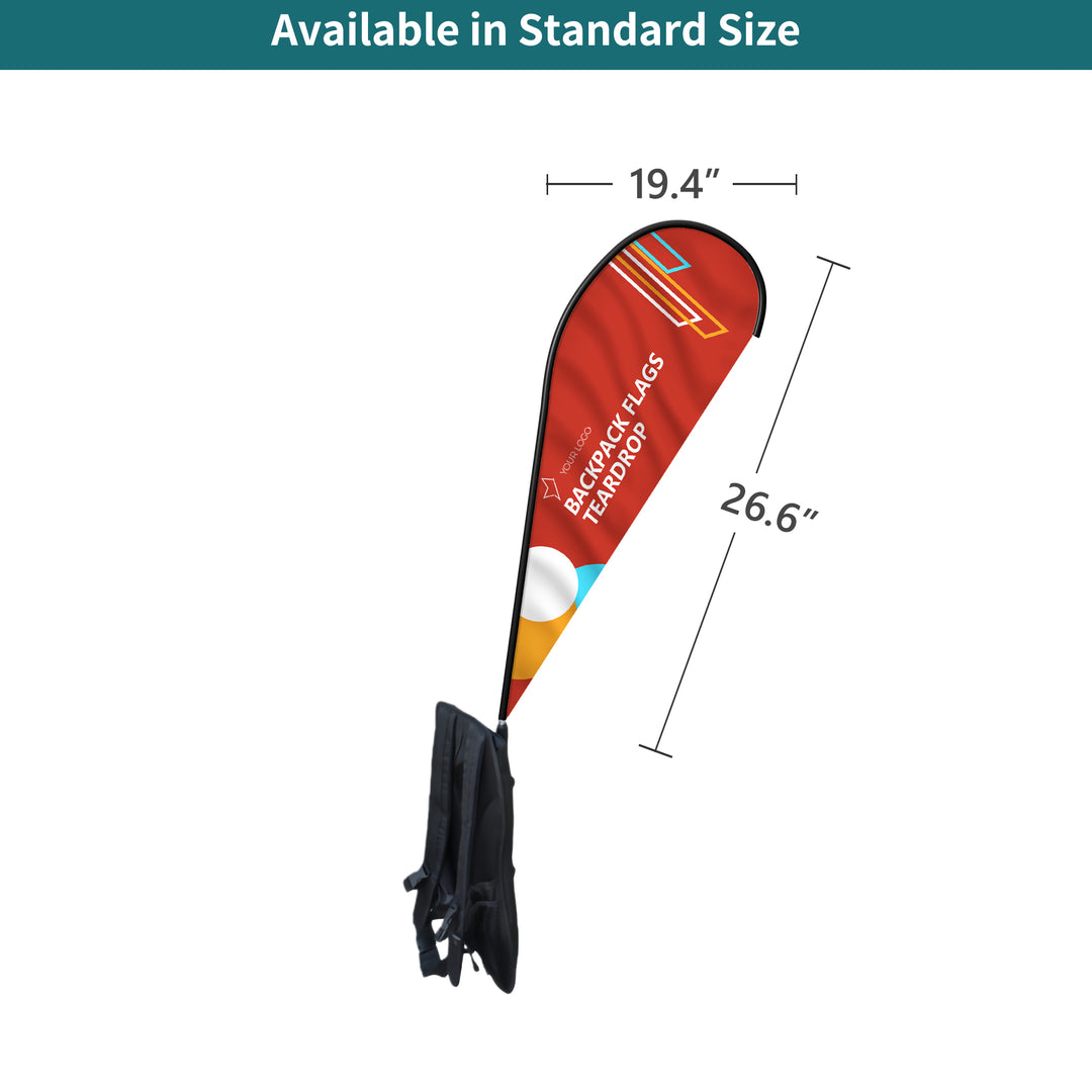 Custom Teardrop Backpack Flags