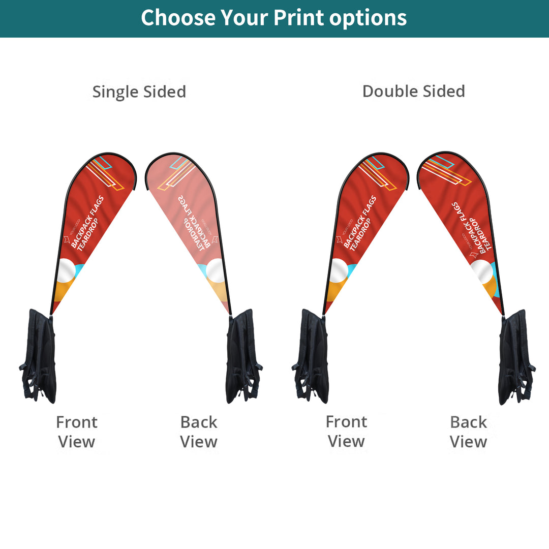 Custom Teardrop Backpack Flags