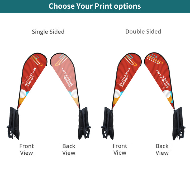 Custom Teardrop Backpack Flags