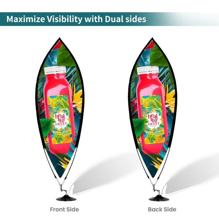 Custom Leaf Banner Flags