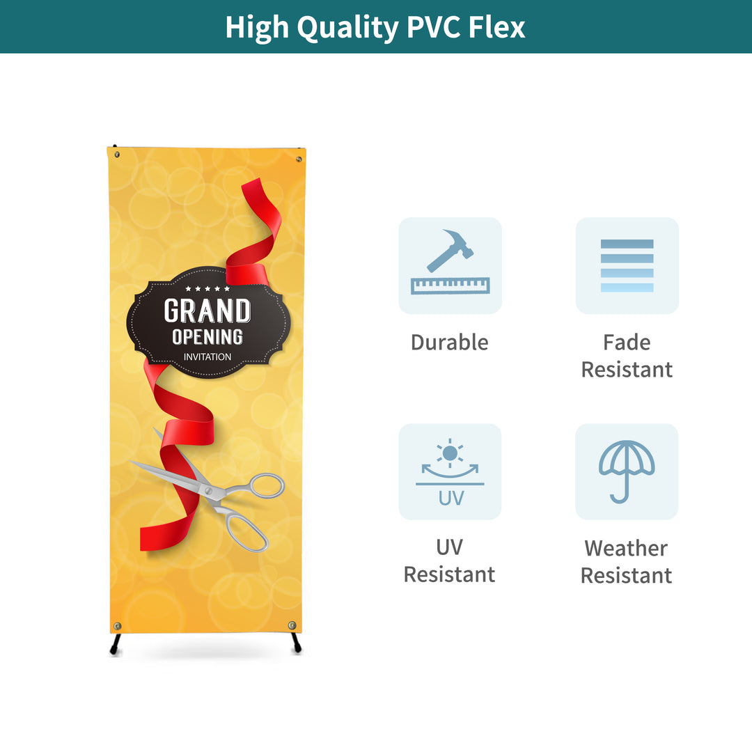 Custom X Style Banner Stands