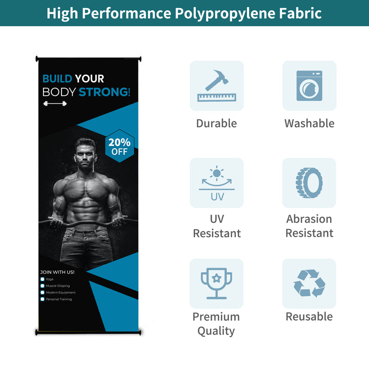 Custom L Banner Stands