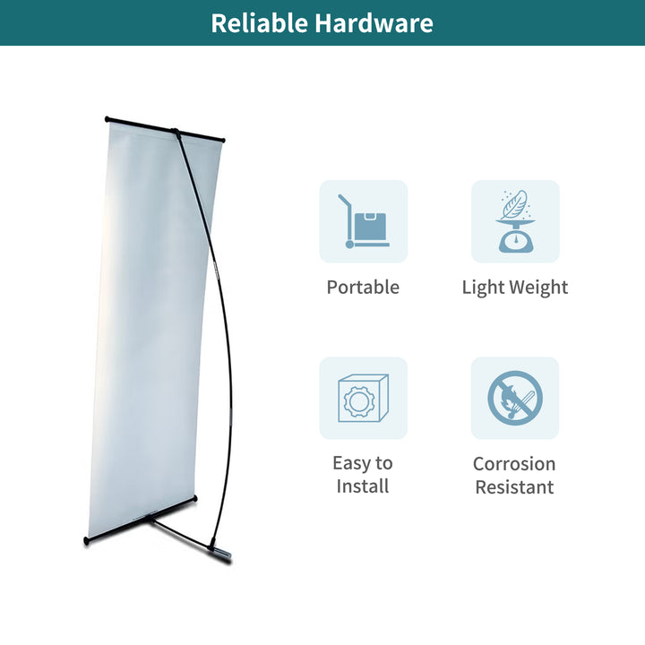 Custom L Banner Stands