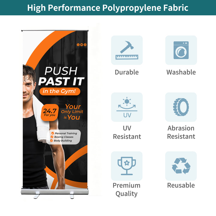Custom Silverstep Retractable Banner Stands