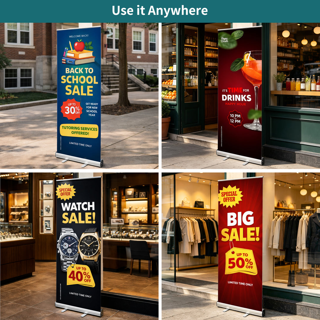 Custom Silverstep Retractable Banner Stands
