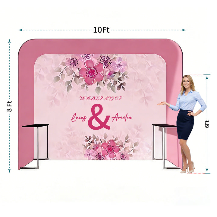 Custom Square Arch Fabric Display
