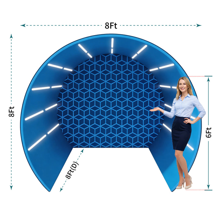 Custom Half Circle Photo Booth Enclosure