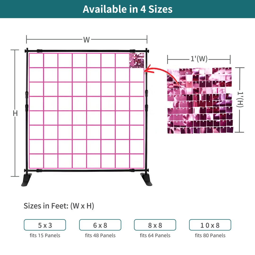 Custom Rose Gold Sequin Shimmer Wall Backdrop Panel