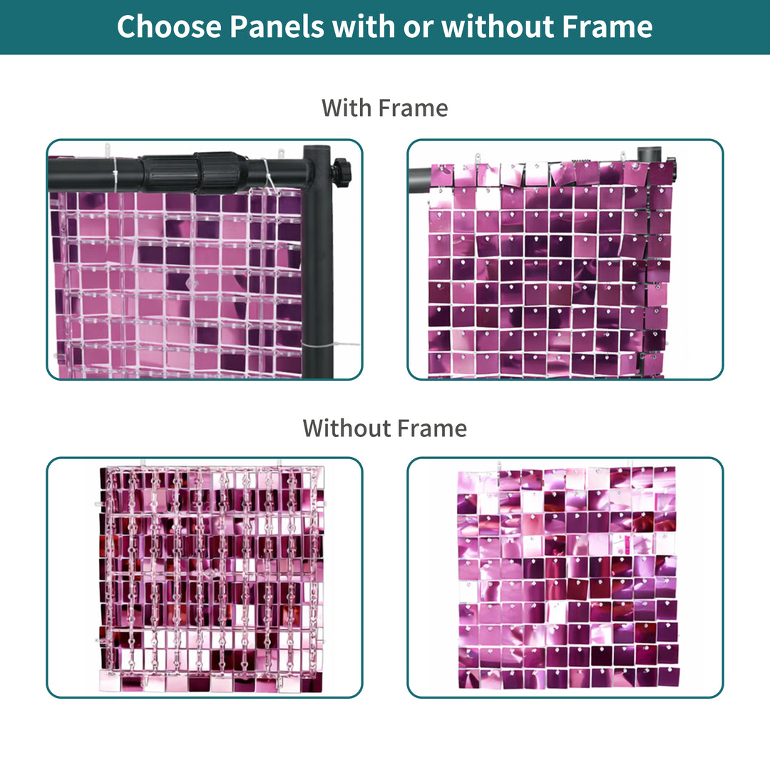Custom Rose Gold Sequin Shimmer Wall Backdrop Panel