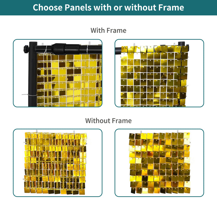 Custom Gold Sequin Shimmer Wall Backdrop Panel