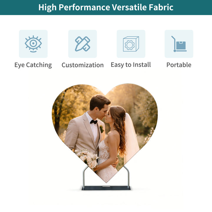 Custom Heart Shaped Backdrop
