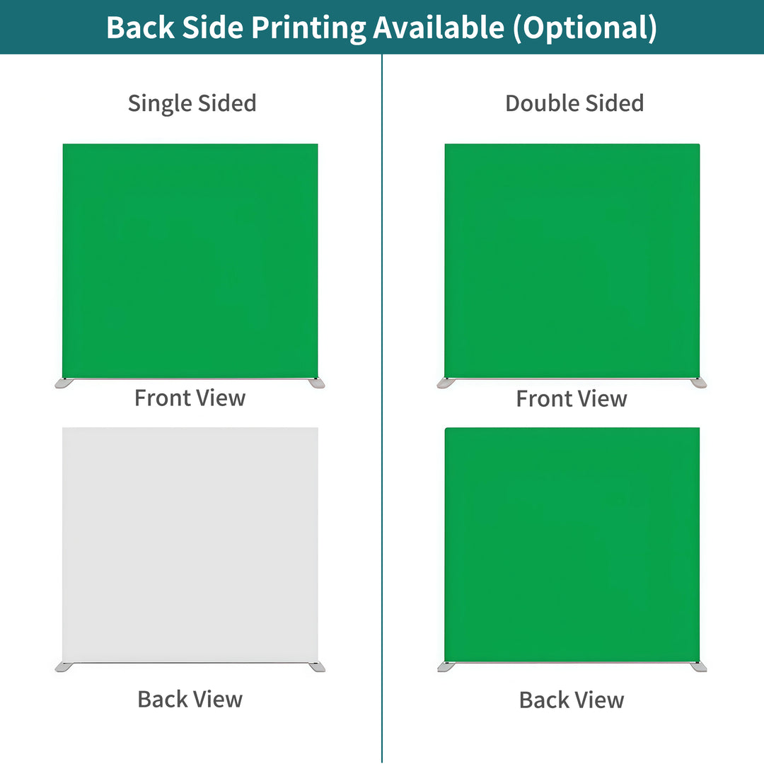 Custom Green Screen Straight Pillow Case Background