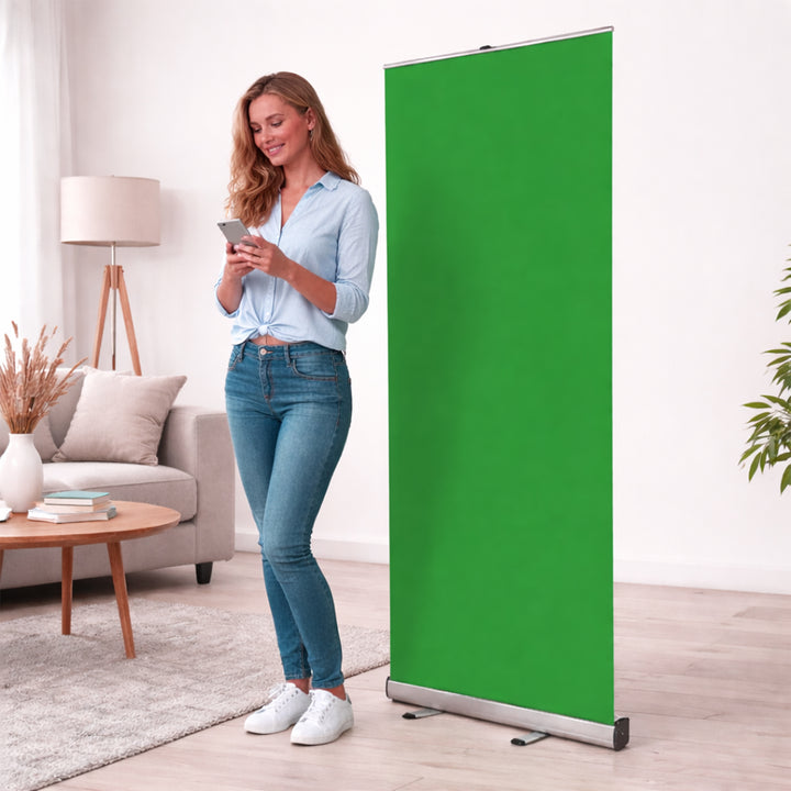 Custom Roll Up Green Screen Portable Background
