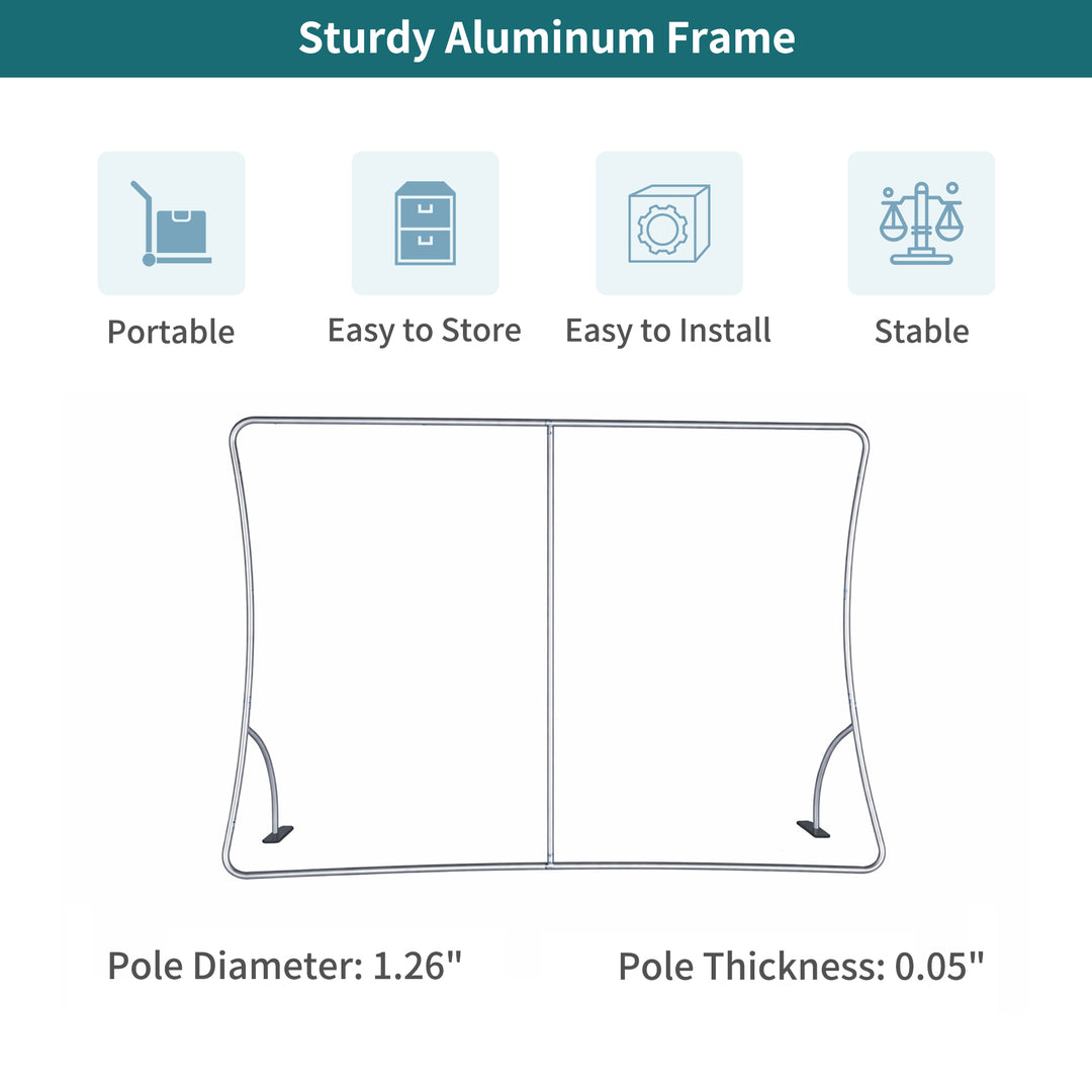Custom U Shaped Pillow Case Tension Fabric Backdrop