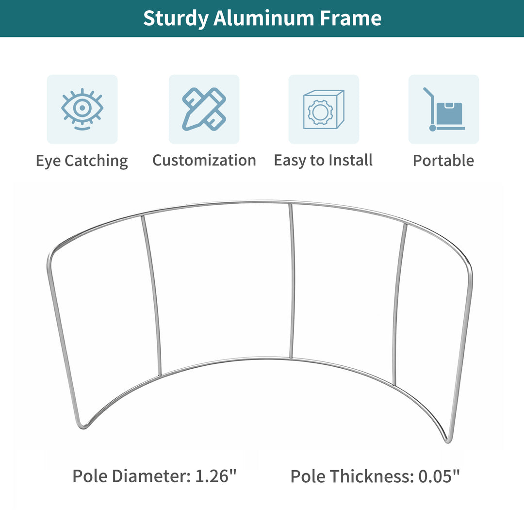 Custom Exhibit Backdrop 10 ft - Semi Circle