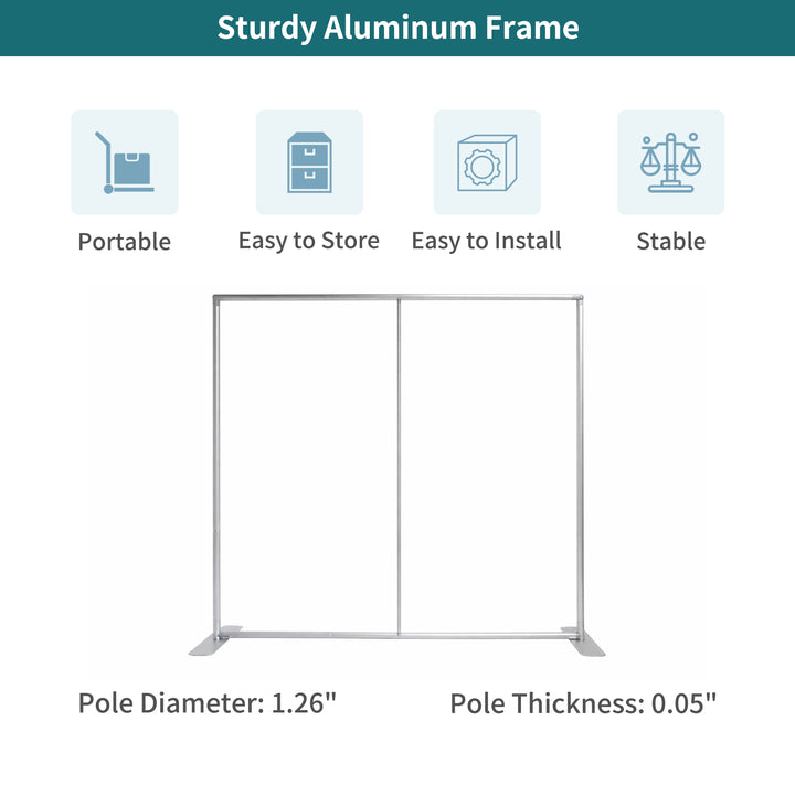 Custom Straight Pillow Case Tension Fabric Backdrop
