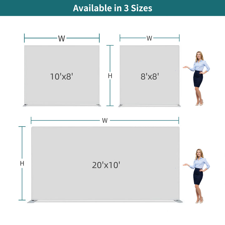 Custom Straight Pillow Case Tension Fabric Backdrop