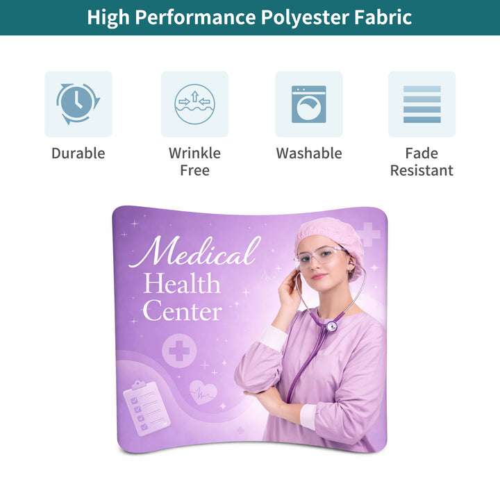 Custom Curved Pillow Case Tension Fabric Backdrop