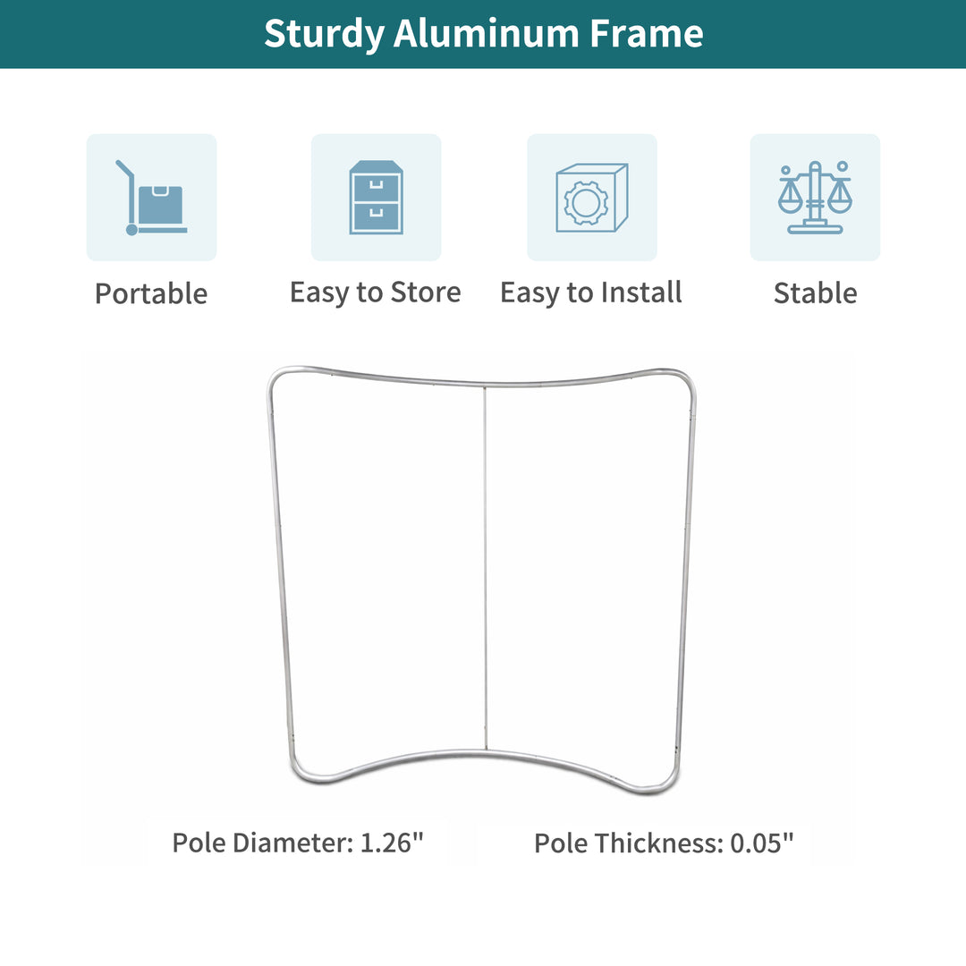Custom Curved Pillow Case Tension Fabric Backdrop