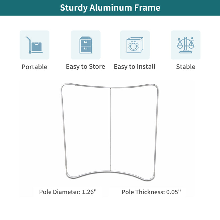 Custom Curved Pillow Case Tension Fabric Backdrop
