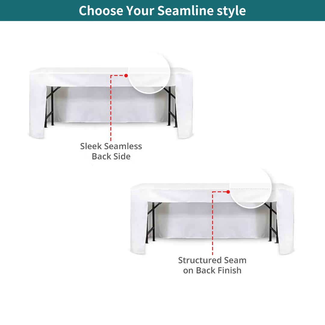 Custom Premium White Color Table Covers 001