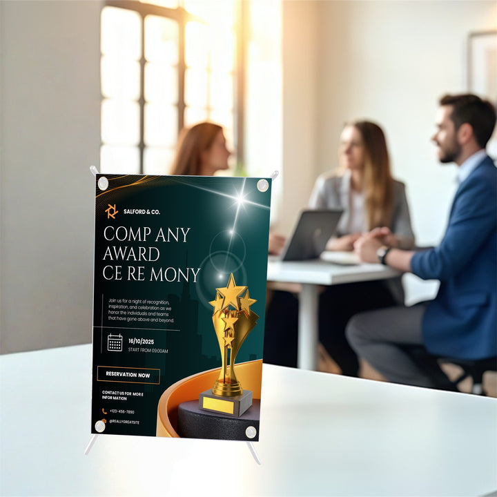 Custom Mini X Tabletop Banner Display 011