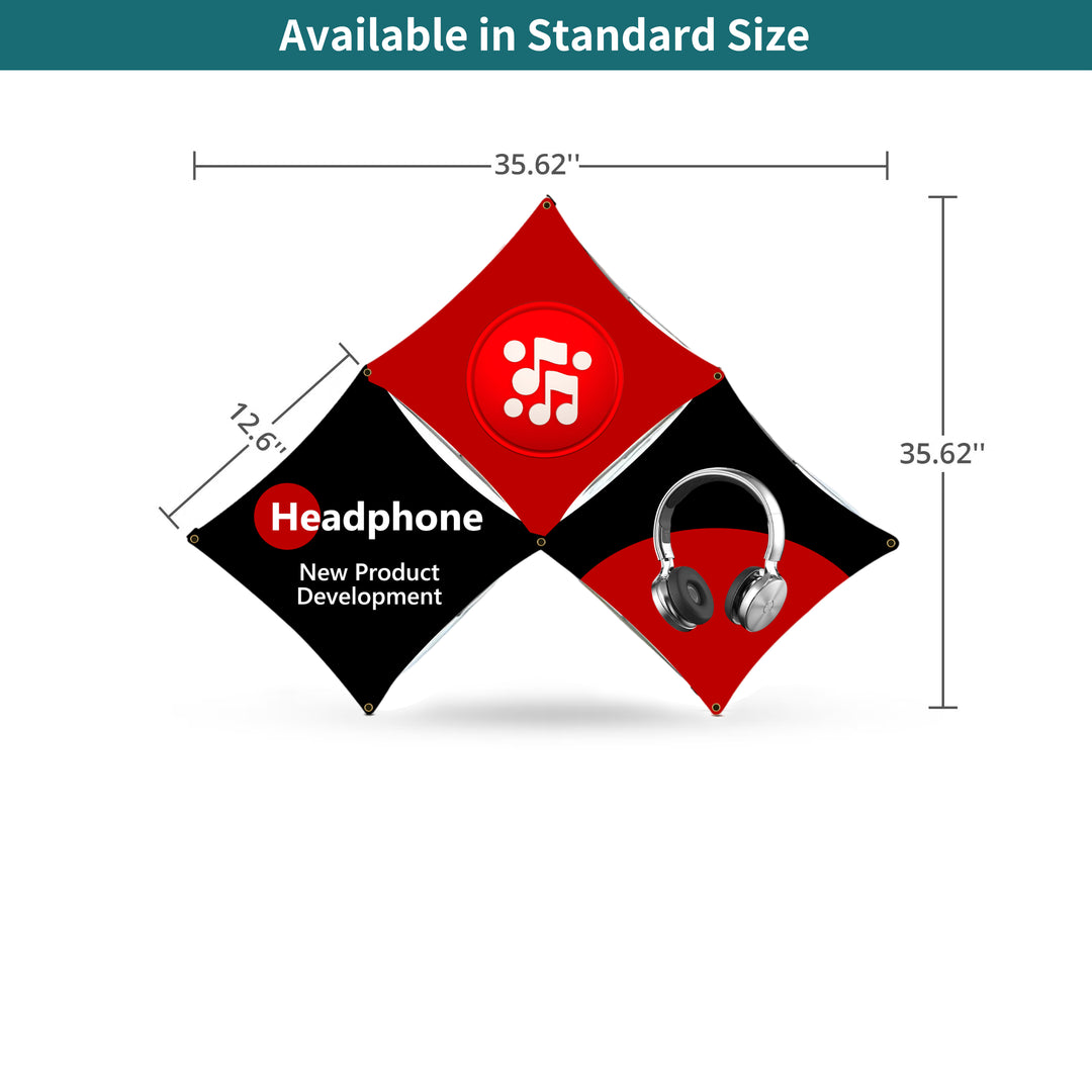 Tabletop Triangular Small Micro GeoMetrix Display 019