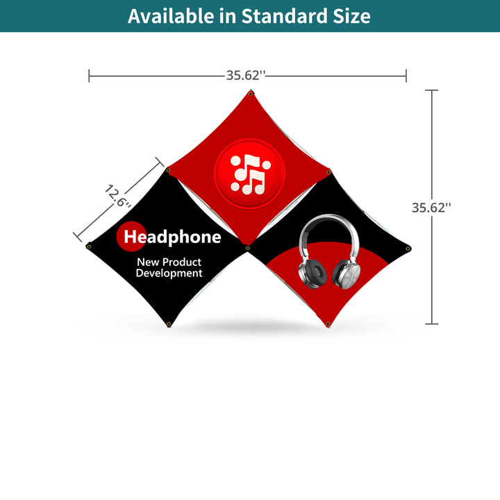 Tabletop Triangular Small Micro GeoMetrix Display 019