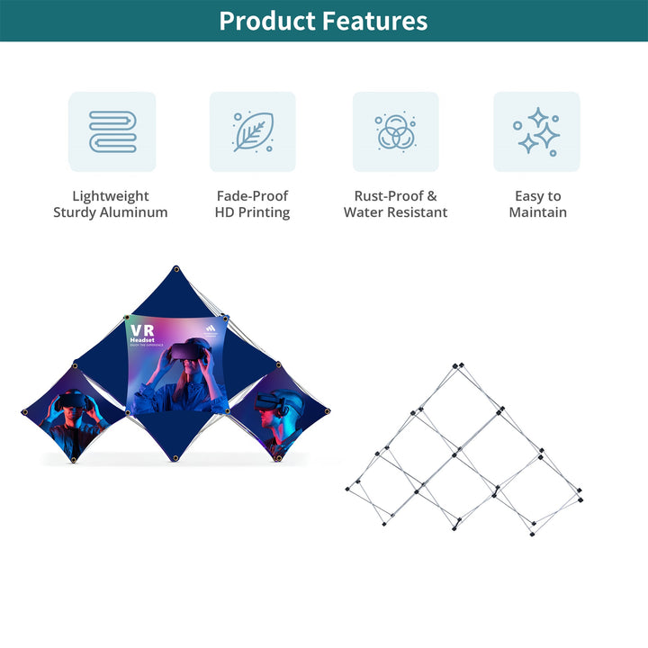 Tabletop Triangular Middle Micro GeoMetrix Display 020