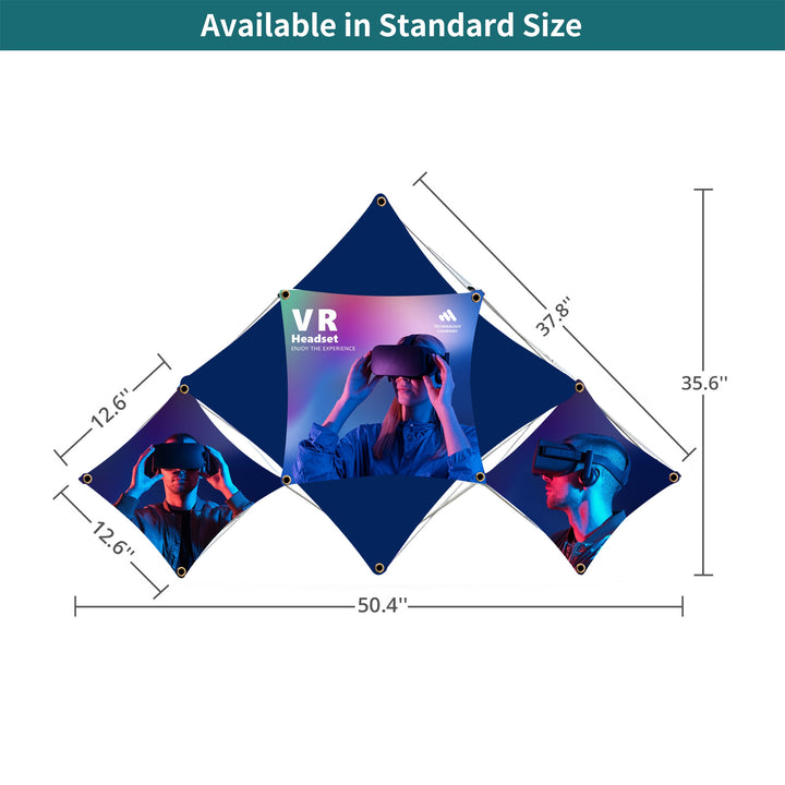 Tabletop Triangular Middle Micro GeoMetrix Display 020