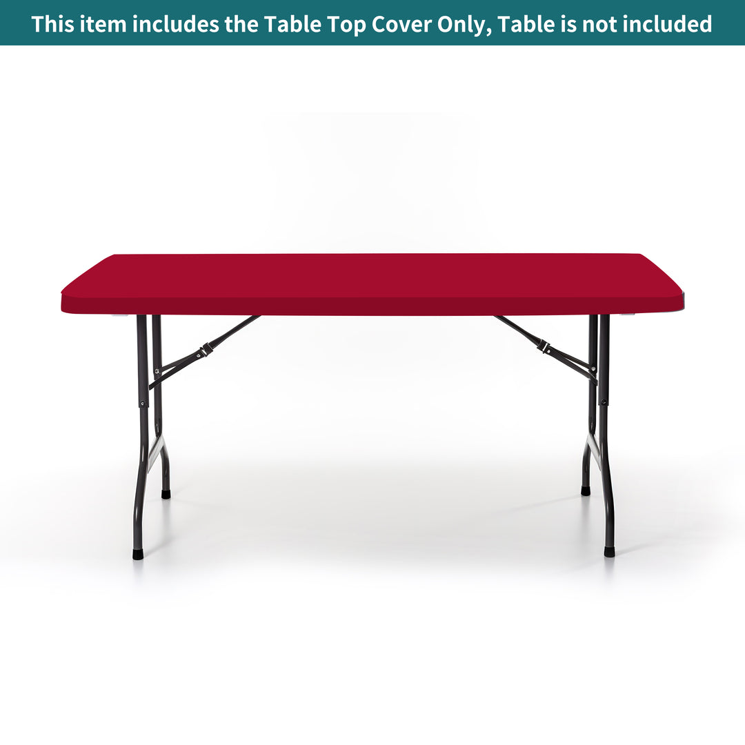 Custom Rectangle Tabletop Covers - Red 023