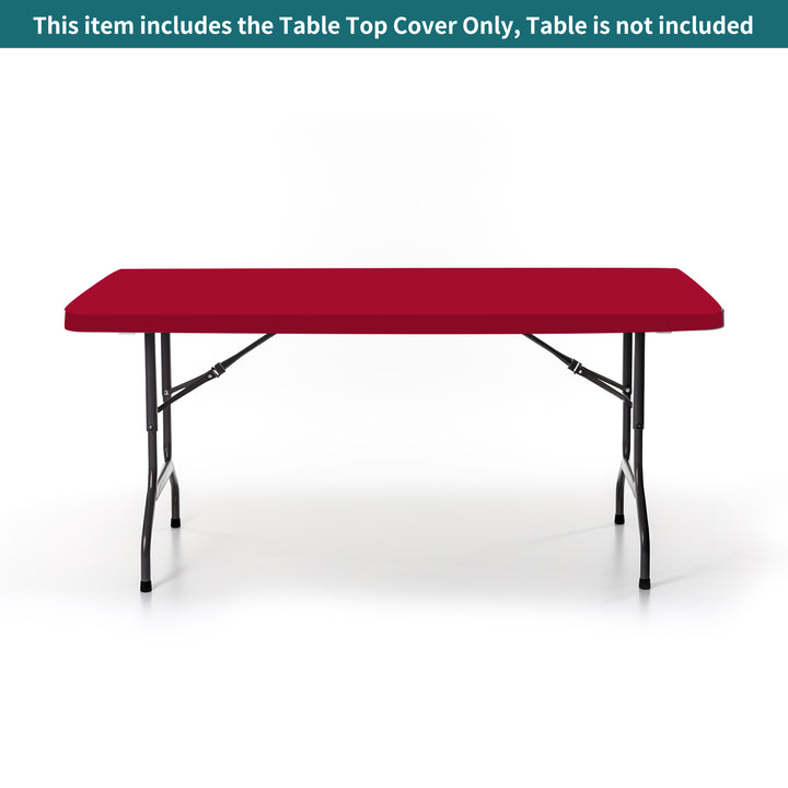 Custom Rectangle Tabletop Covers - Red 023