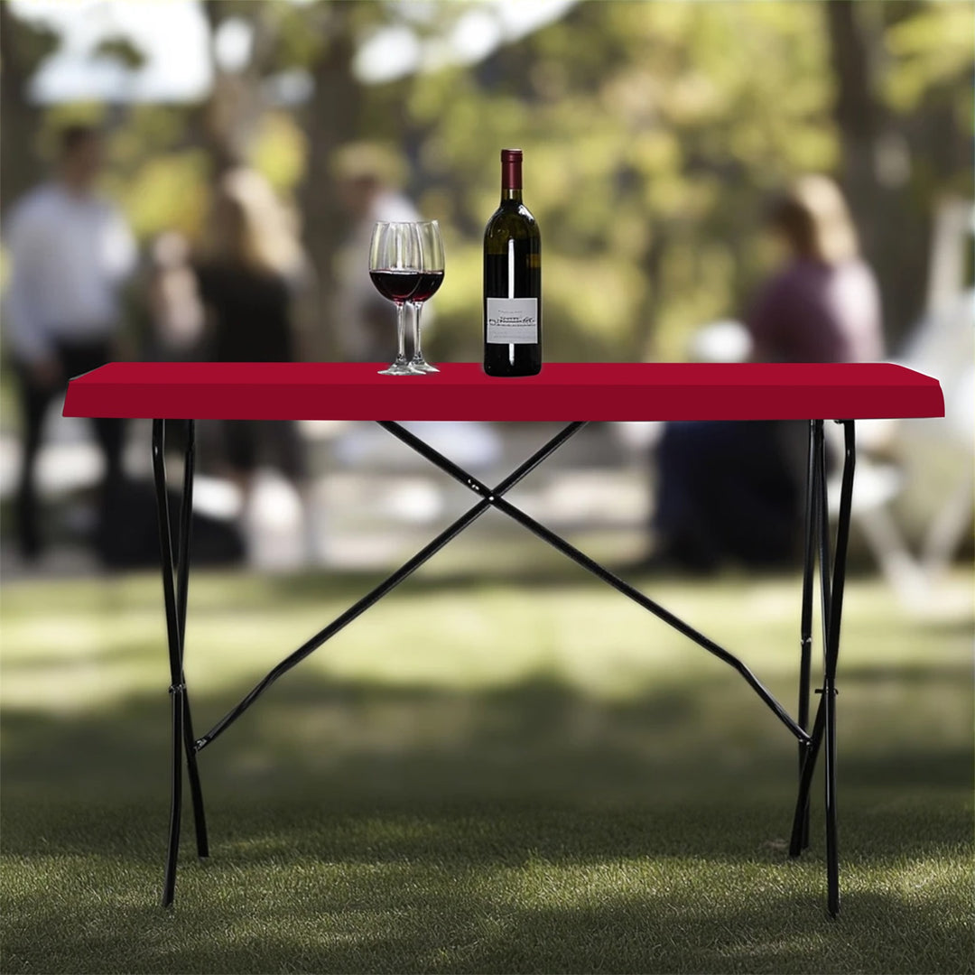 Custom Rectangle Tabletop Covers - Red 023