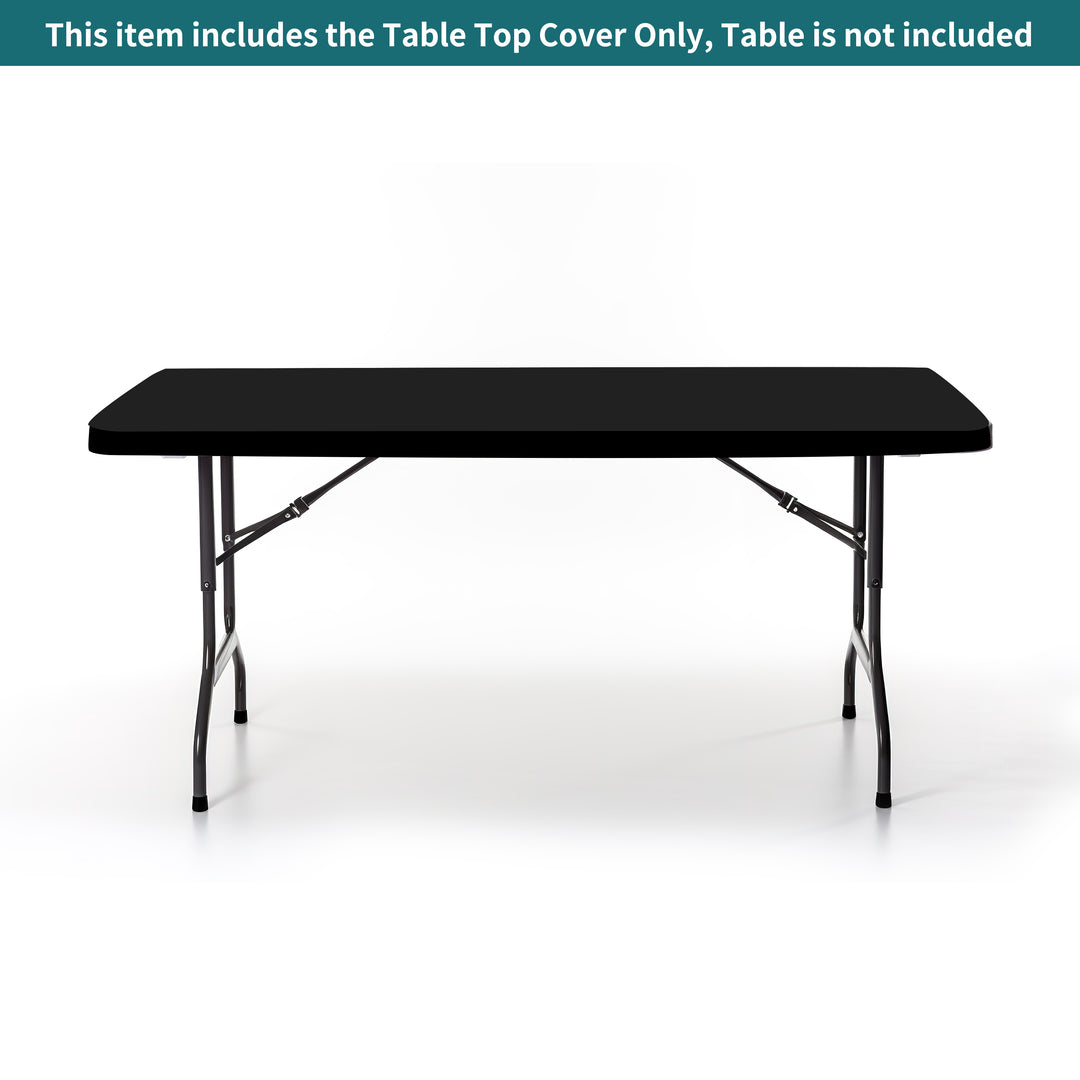 Custom Rectangle Tabletop Covers - Black 024