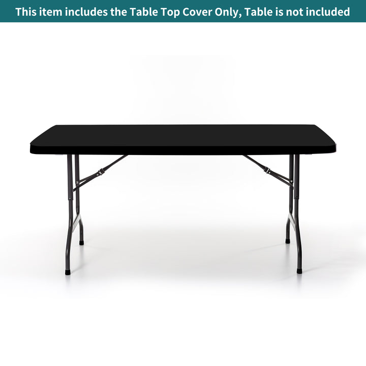 Custom Rectangle Tabletop Covers - Black 024