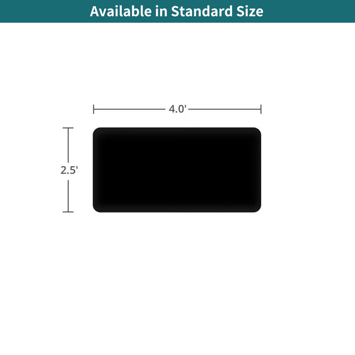 Custom Rectangle Tabletop Covers - Black 024