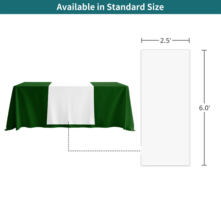 Premium Table Runner - White 025
