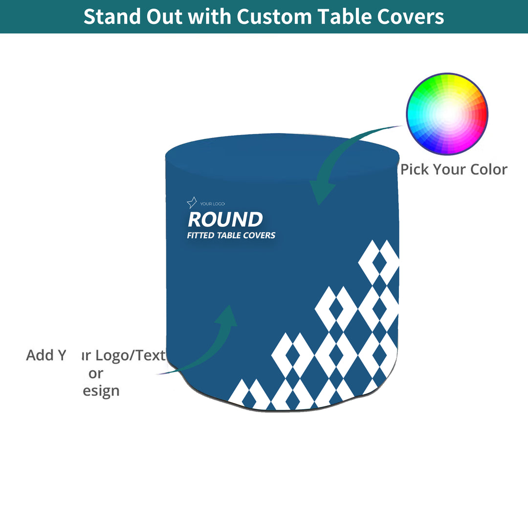 Custom Round Fitted Tablecloths 028