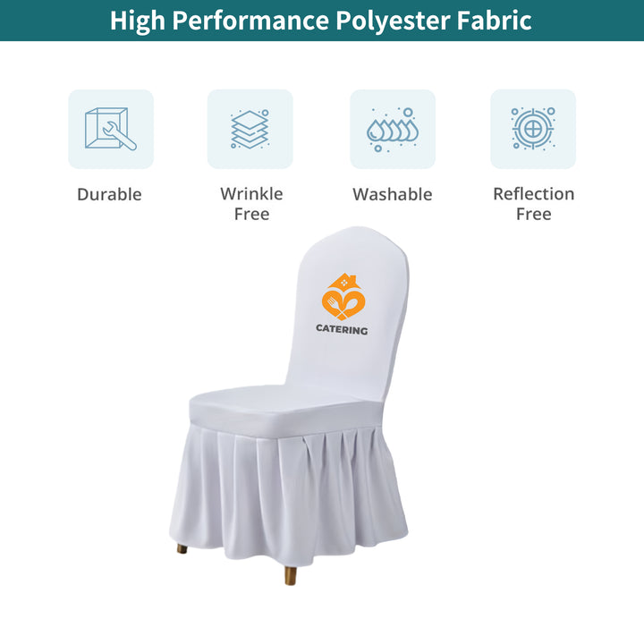 Custom Pleated Banquet Chair Covers 032