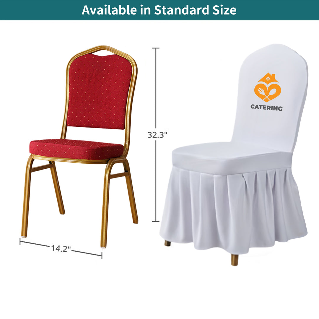 Custom Pleated Banquet Chair Covers 032