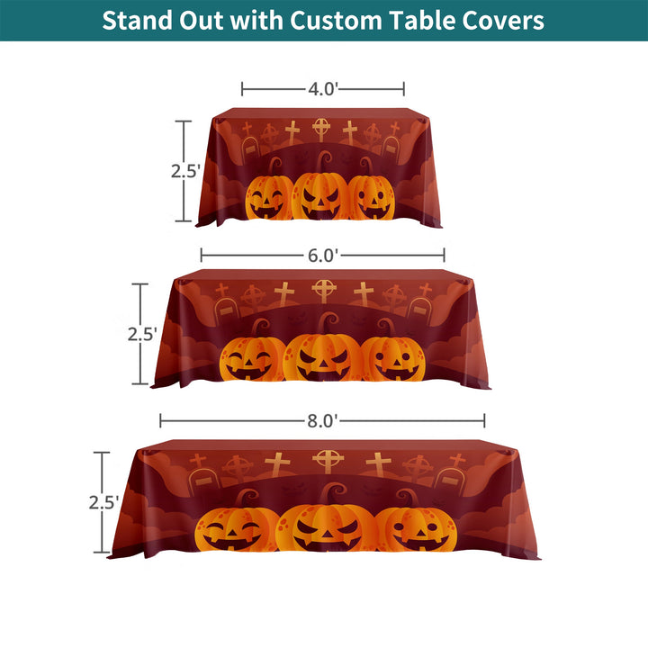 Halloween Premium Full Color Table Covers &amp; Tablecloths 035