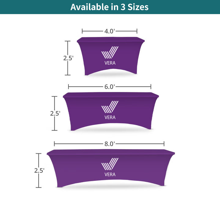 Custom Stretch Table Covers - Zipper Back 037