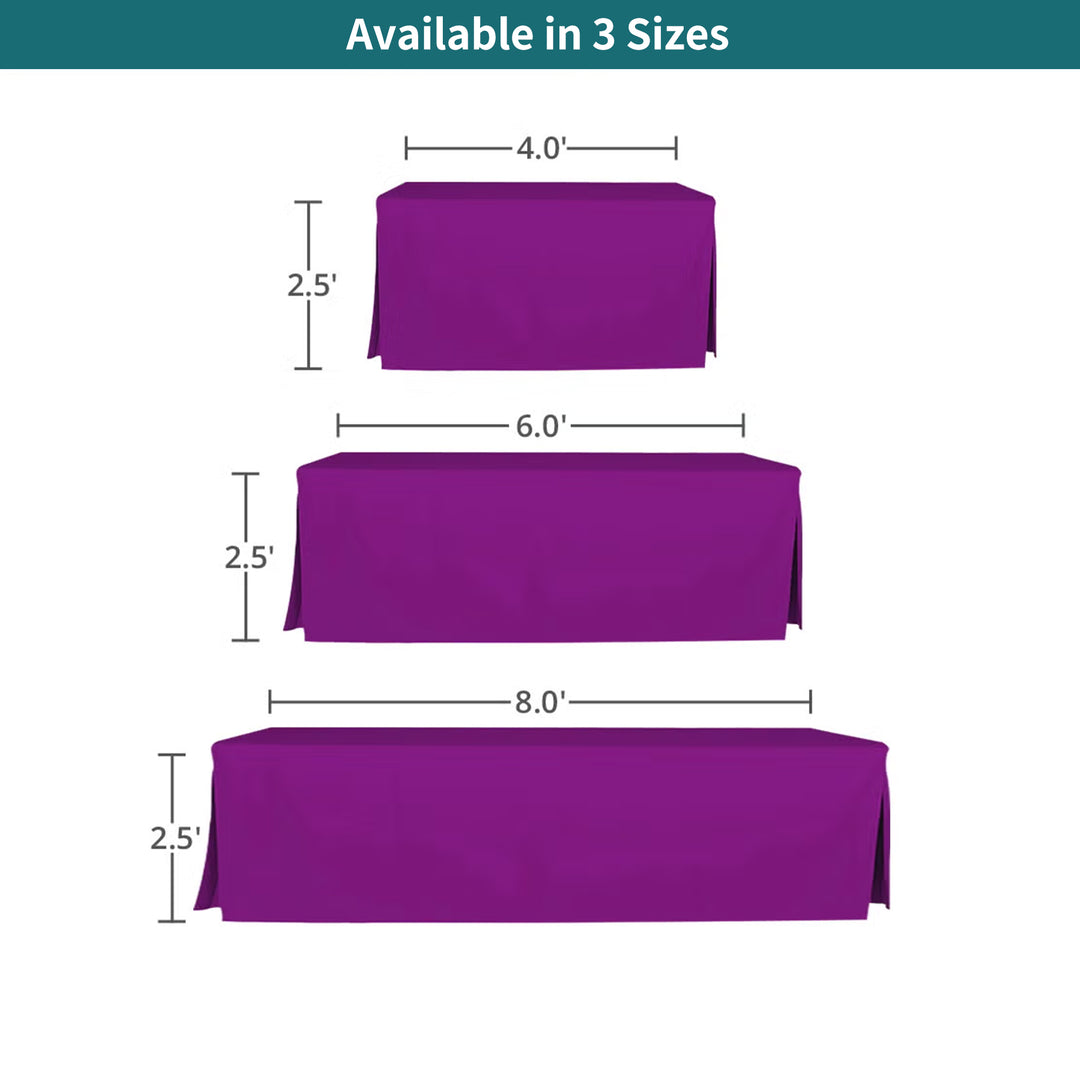 Custom Open Corner Tablecloths - 4 sided 040