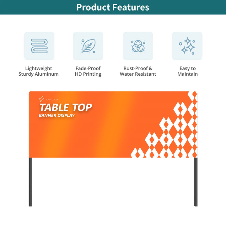 Custom Tabletop Banner - Half Display 041