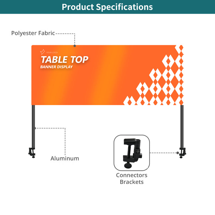 Custom Tabletop Banner - Half Display 041