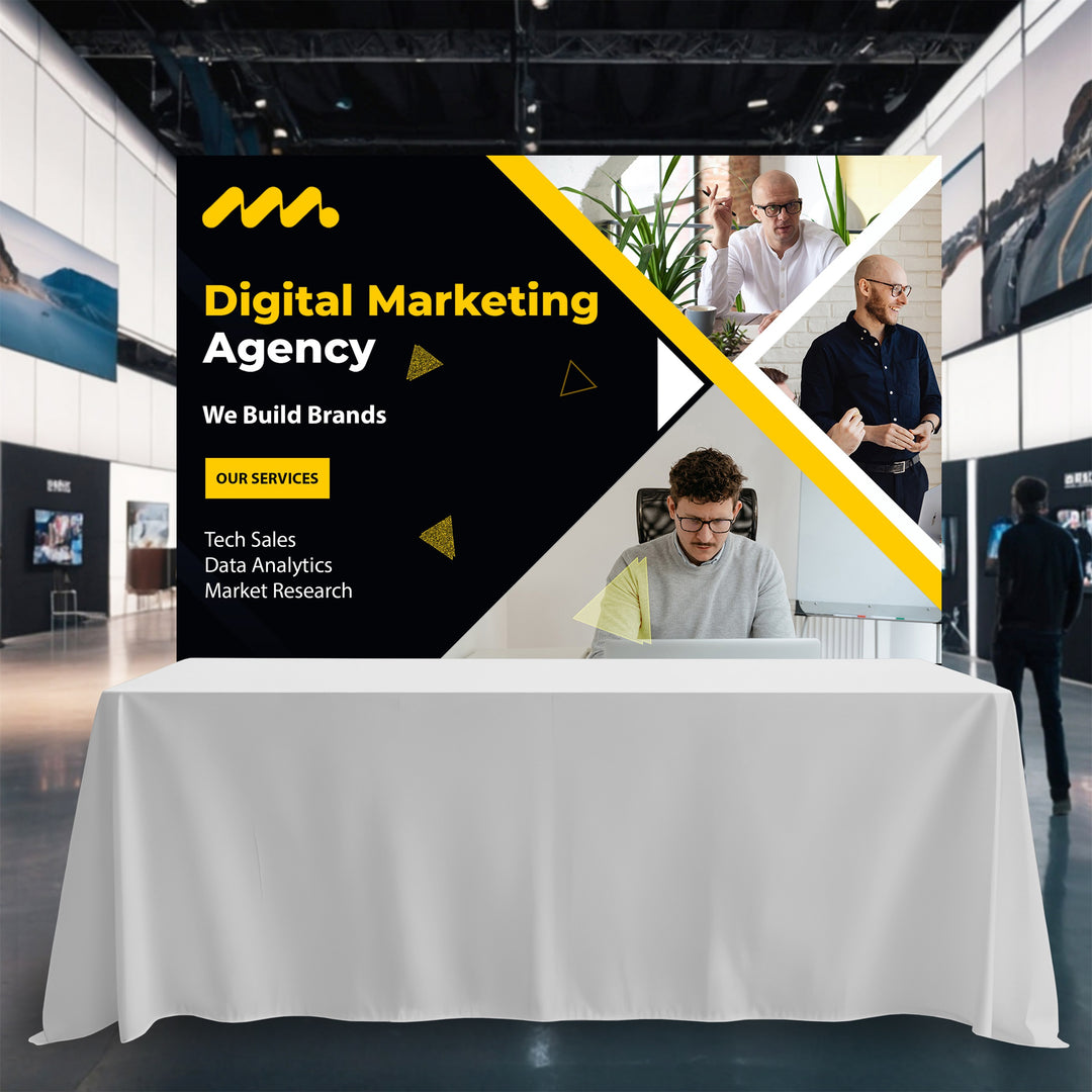 Custom Tabletop Banner - Back Wall Display 042